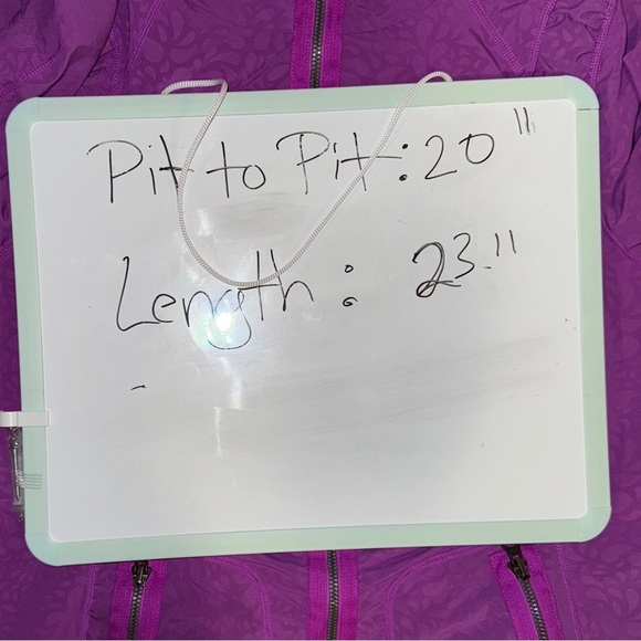 2/$35 Zella Purple Zip Hooded Jacket Zip Pockets Size L Athletic Windbreaker - Picture 6 of 8